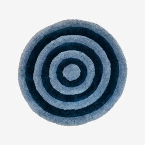 Redlunds – Floden badmatta diam 70 – Blå – Badrumsmattor – Från Homeroom