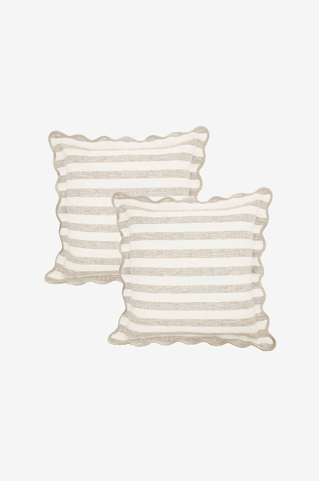 Redlunds – Linjer fodral 45×45 2-pack – Beige – Prydnadskuddar & kuddfodral – Från Homeroom