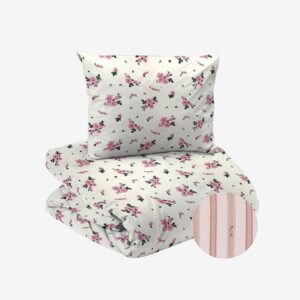 Redlunds – Stina bäckebölja 2-d bädd – Rosa – Påslakanset – Från Homeroom