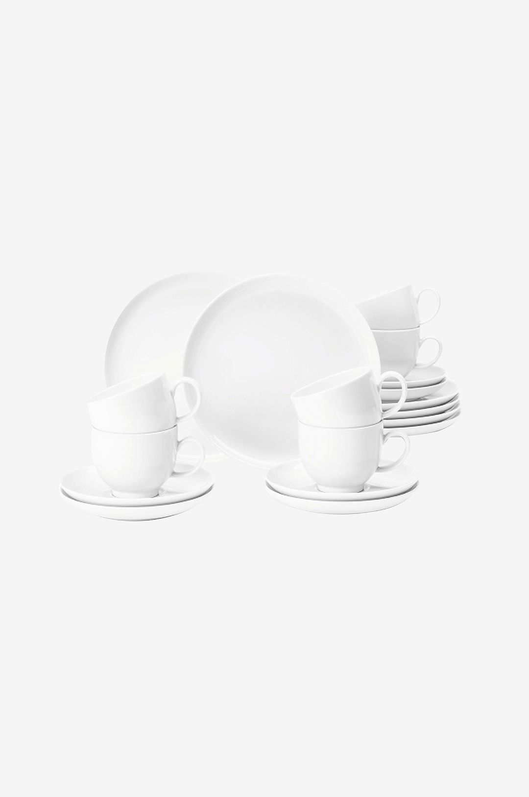 Seltmann Weiden – Kaffeservis Seltmann Lido Black Line 18 delar – Vit – Koppar & muggar – Från Homeroom