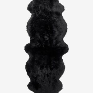 Skinnwille – Fårskinn Gently Dubbelt – Svart – Fällar & skinnmattor – Från Homeroom