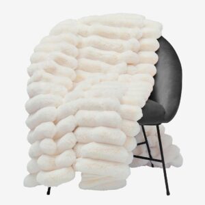 Skinnwille – Filt Liny – Vit – Filtar & plädar – Från Homeroom