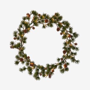 Star Trading – Krans Larix – Grön – Ljusslingor – Från Homeroom