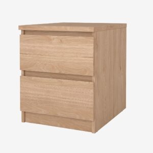 Tvilum – Naia Nattduksbord 2 lådor- Paket – Brun – Sängbord – Från Homeroom