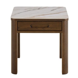 VELORIA Sidobord Mörkbrun