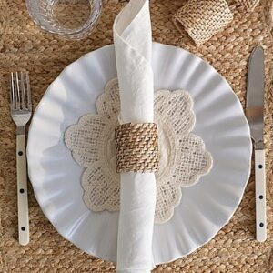 VESSLA servettring 4-pack