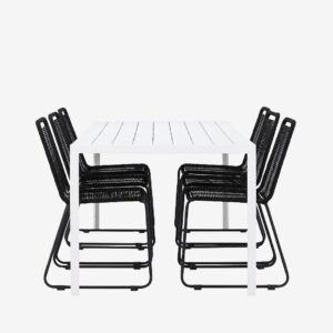 Venture Home – Break Matgrupp med stolar Lindos – Svart – Matgrupper – Från Homeroom