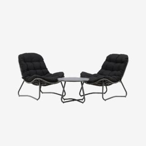 Venture Home – Cala loungeset – Svart – Loungemöbler – Från Homeroom