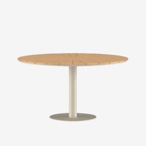 Venture Home – Croft runt matbord – Beige – Matbord utomhus – Från Homeroom