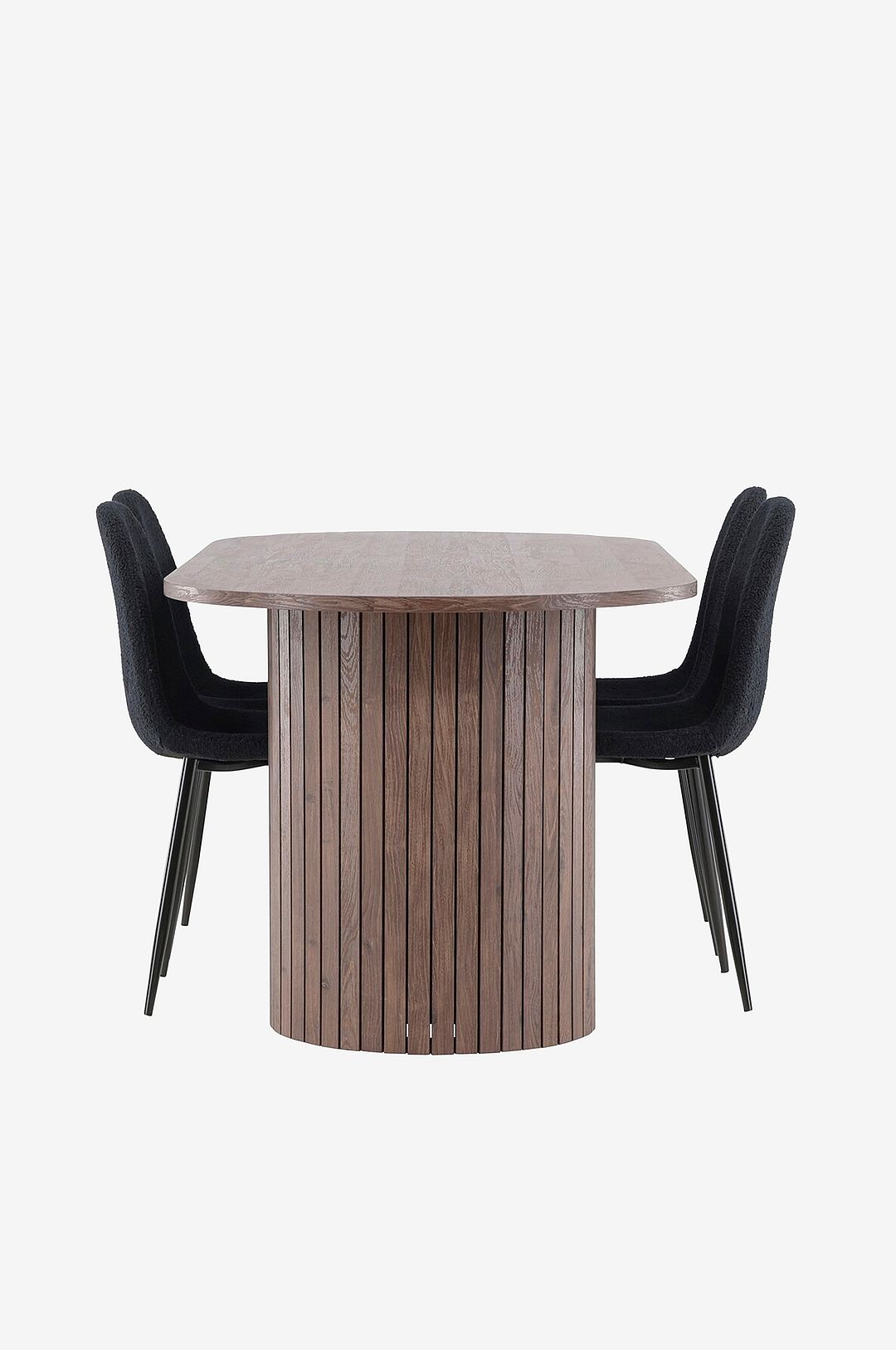 Venture Home – Härön Matbord med Polar Matstol – Svart – Matgrupp 4 personer – Från Homeroom