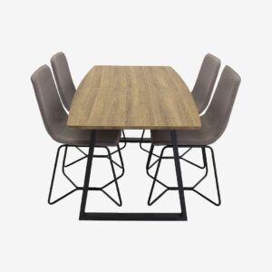 Venture Home – Inca Rektangulär matgrupp – Beige – Matgrupper – Från Homeroom