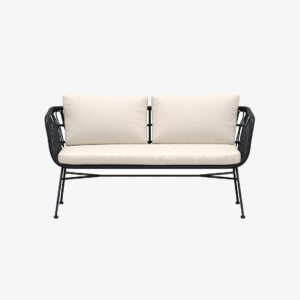 Venture Home – Isola 3-sitsig soffa – Svart – Utesoffor & bänkar – Från Homeroom