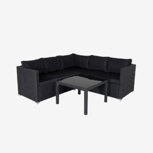 Venture Home – Lounge Set Kuba – Svart – Loungemöbler – Från Homeroom