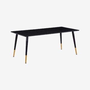 Venture Home – Matbord Dipp, 180×90 – Svart – Matbord – Från Homeroom