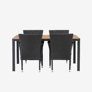 Venture Home – Matgrupp Break med 4st matstolar Malina – Natur – Matgrupper – Från Homeroom