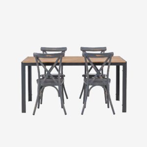 Venture Home – Matgrupp Break med 4st matstolar Tablas – Natur – Matgrupper – Från Homeroom