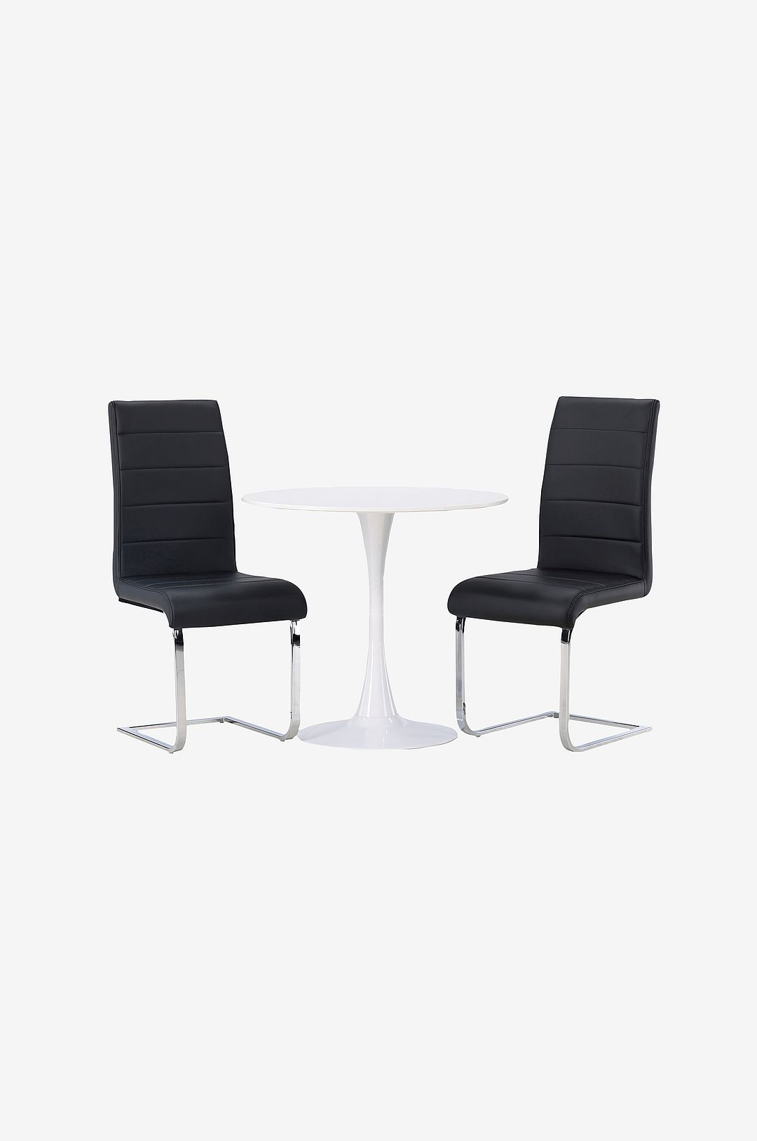 Venture Home – Matgrupp Hamden med 2st stolar Tempo – Svart – Matgrupp 4 personer – Från Homeroom