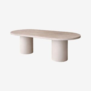 Venture Home – Narvik Ovalt matbord – Beige – Matbord – Från Homeroom