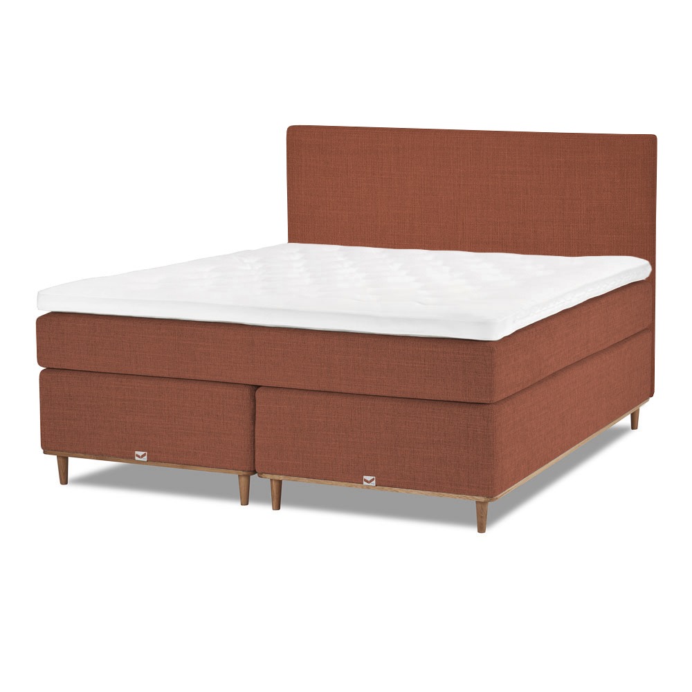 Viking Adelsö Kontinentalsäng 210×210 Röd