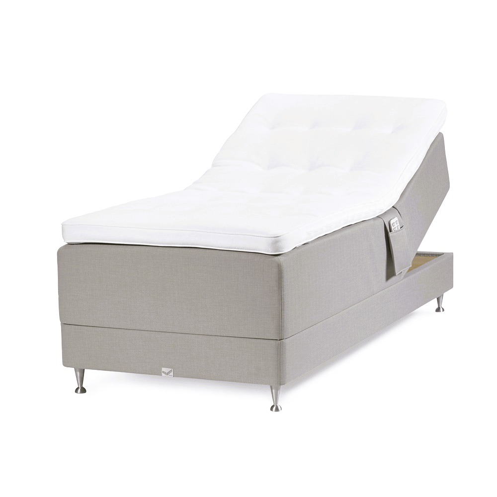 Viking Birka DuoFlex Ställbar Säng 120×210 Beige