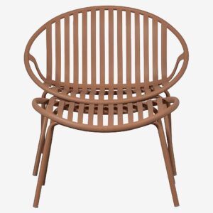 WOOOD – Bruce Lounge Chair + Hocker – Rosa – Utefåtöljer – Från Homeroom