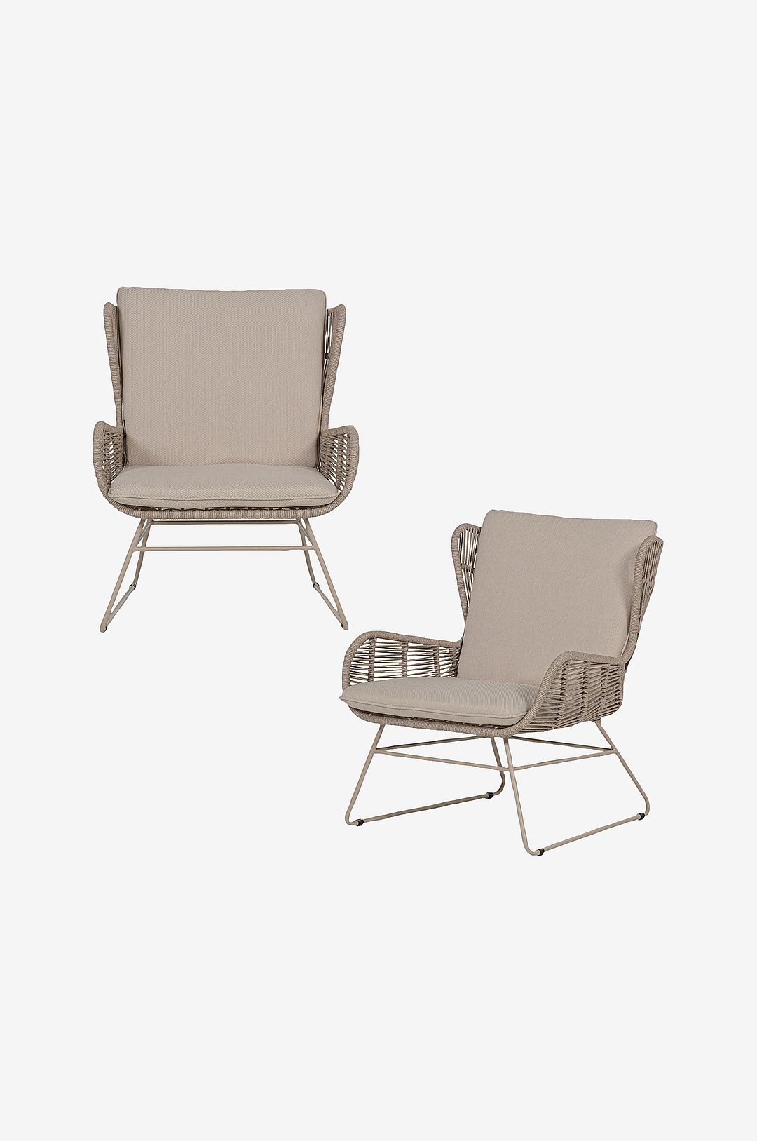 WOOOD – Grace Lounge Chair – Beige – Utefåtöljer – Från Homeroom