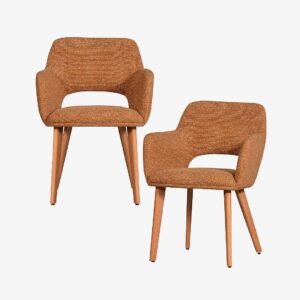 WOOOD – Murat matstol – set om 2 – Gul – Stolar – Från Homeroom