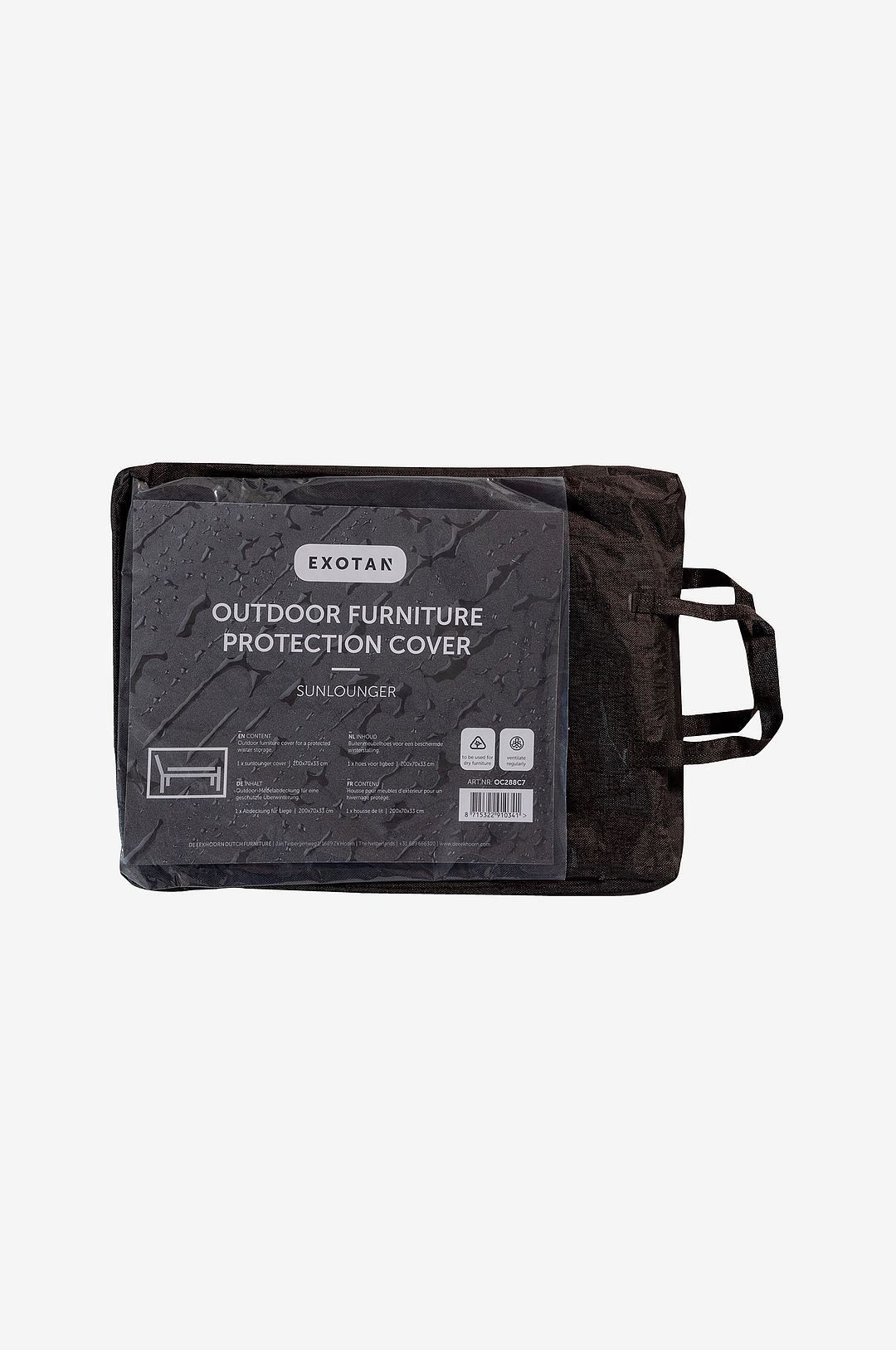 WOOOD – Skyddande Lounger Cover – Svart – Möbelskydd – Från Homeroom