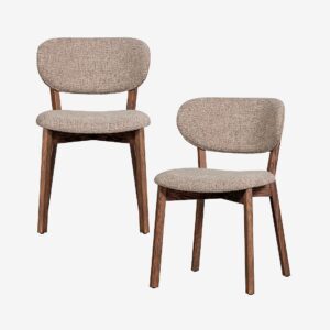 WOOOD – Udar matstol – set om 2 – Brun – Stolar – Från Homeroom