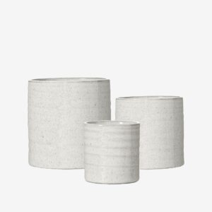 Wikholm Form – Kruka Elfrida S/3 – Vit – Krukor & vaser – Från Homeroom