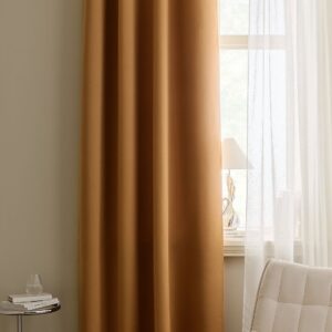 &Home – Mörkläggningsgardin Linnie 1-pack – Orange – Mörkläggningsgardiner – Från Homeroom