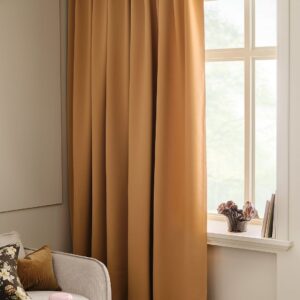 &Home – Mörkläggningsgardin Linnie Wide 1-pack – Orange – Mörkläggningsgardiner – Från Homeroom