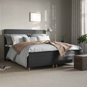 24SJU Midnatt Komfort Plus Kontinentalsäng 160×200 Antracit