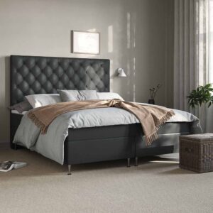 24SJU Skymning Komfort Premium Kontinentalsäng 140×200 Antracit