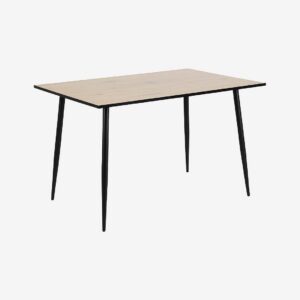 AC Design Furniture – Matbord Isabelle, toppskiva ljus-ekmelamin – Vit – Matbord – Från Homeroom