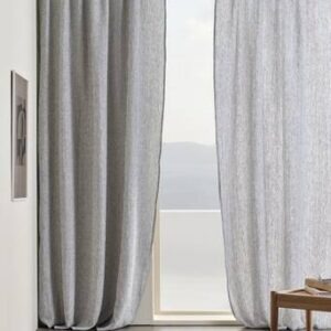 ALINA linnegardin 2-pack Mörkblå/naturvit