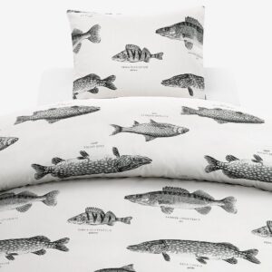 Borganäs of Sweden – 2-Dels Set Fiske – Flerfärgad – Påslakanset – Från Homeroom