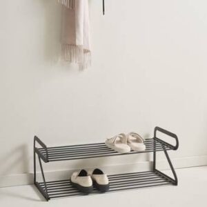 CALVER 2-plans skohylla Matt svart