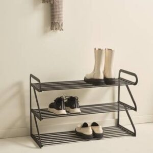 CALVER 3-plans skohylla Matt svart