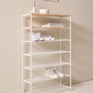 CRAIK skohylla Vit/natur