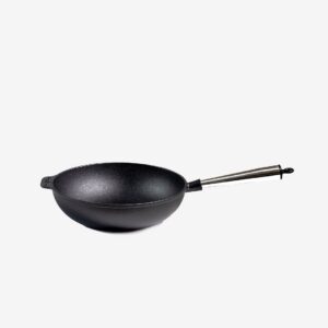 Carl Victor – Wokpanna i gjutjärn Ø 30 cm – Svart – Stekpannor & grillpannor – Från Homeroom