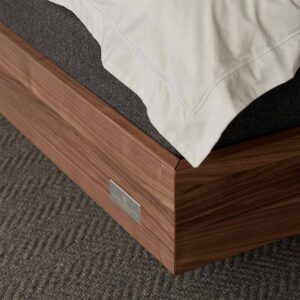Carpe Diem Beds Hällsö Valnöt Sängram Med Gavel 210×200 Ull / Mörkgrå