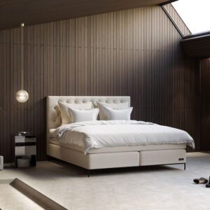 Carpe Diem Beds Kornö Kontinentalsäng 180×200 Ull / Svart