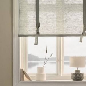 ELI roll up-gardin i linne Grågrön