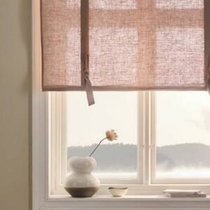 ELI roll up-gardin i linne Nougat