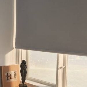 ELIA mörkläggande rullgardin – höjd 165 cm Ljusgrå