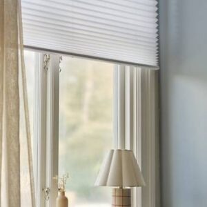 ELOISA plisségardin Vit