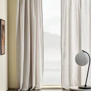 ELORA gardin 2-pack Silvergrå