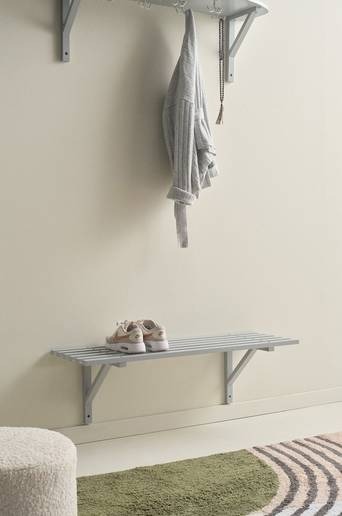 EVANGER skohylla Grå