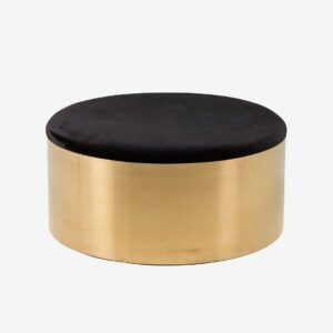 Furniture Fashion – Sittpuff Puff, Diameter 75 cm – Svart – Fotpallar & puffar – Från Homeroom